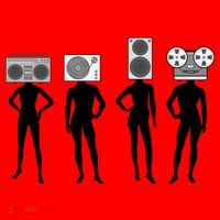 Retro Music Head Santa Hat thumb 1