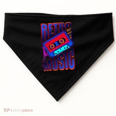 Retro Music Neon USA-Made Doggie Bandana