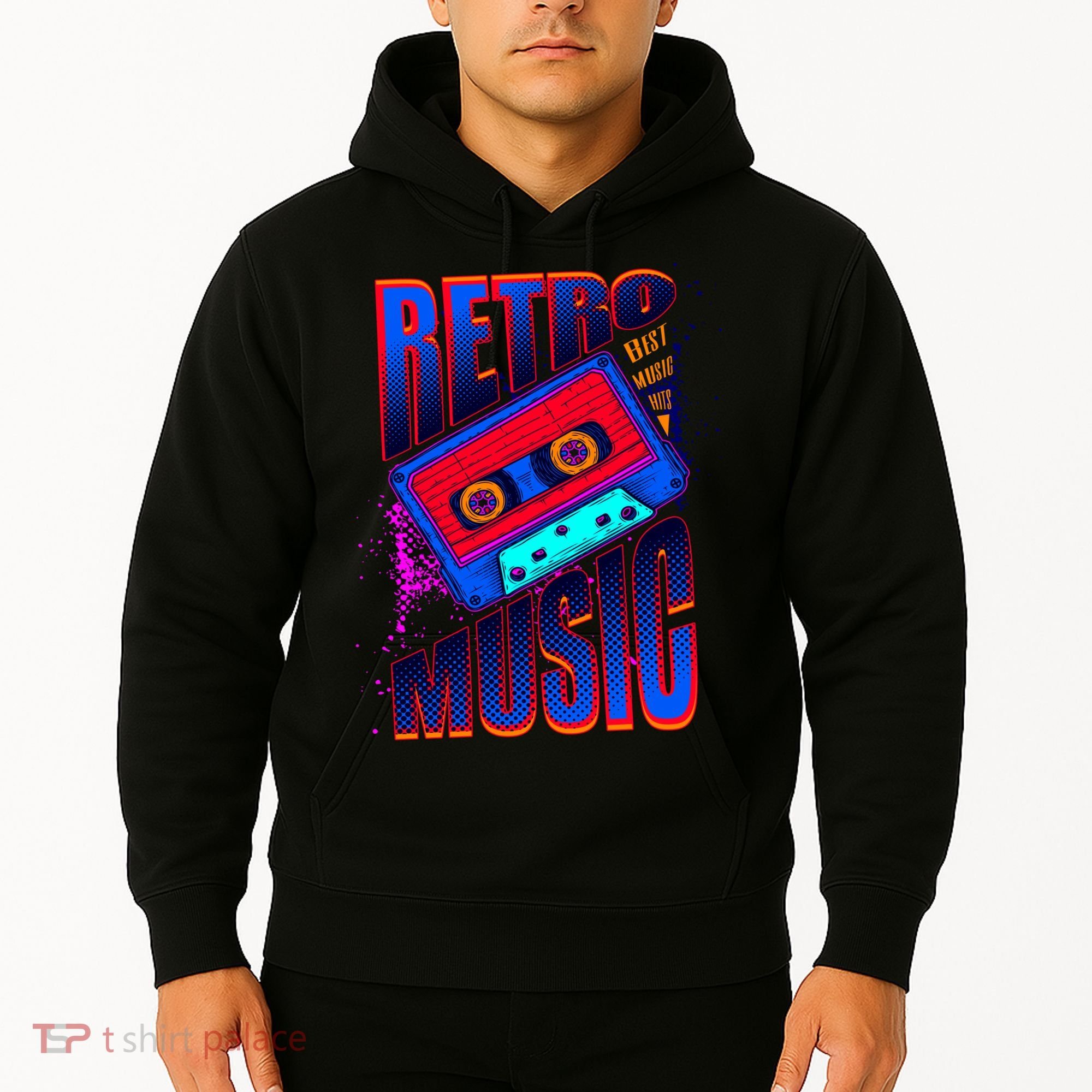 Retro Music Neon Hoodie