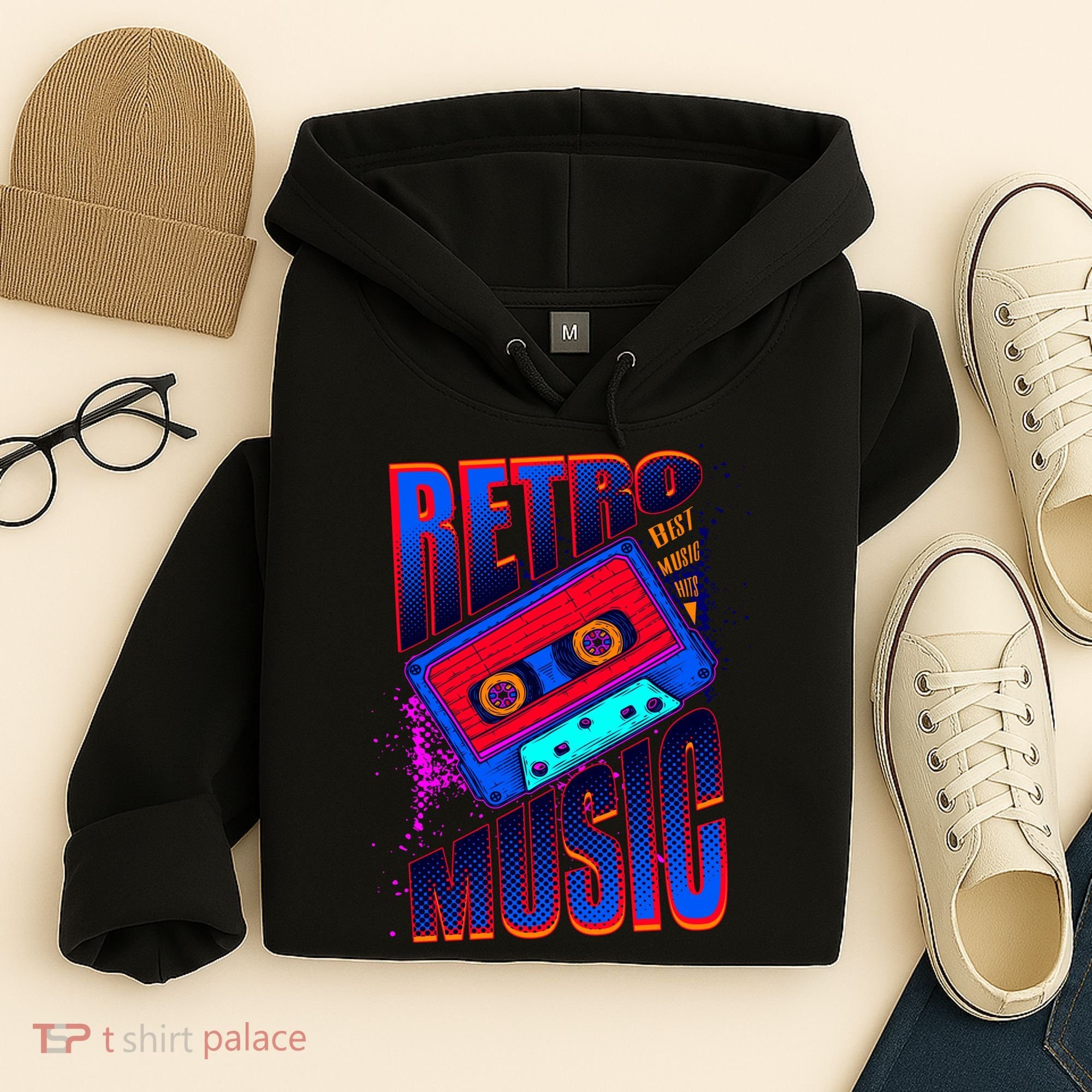 Retro Music Neon Hoodie