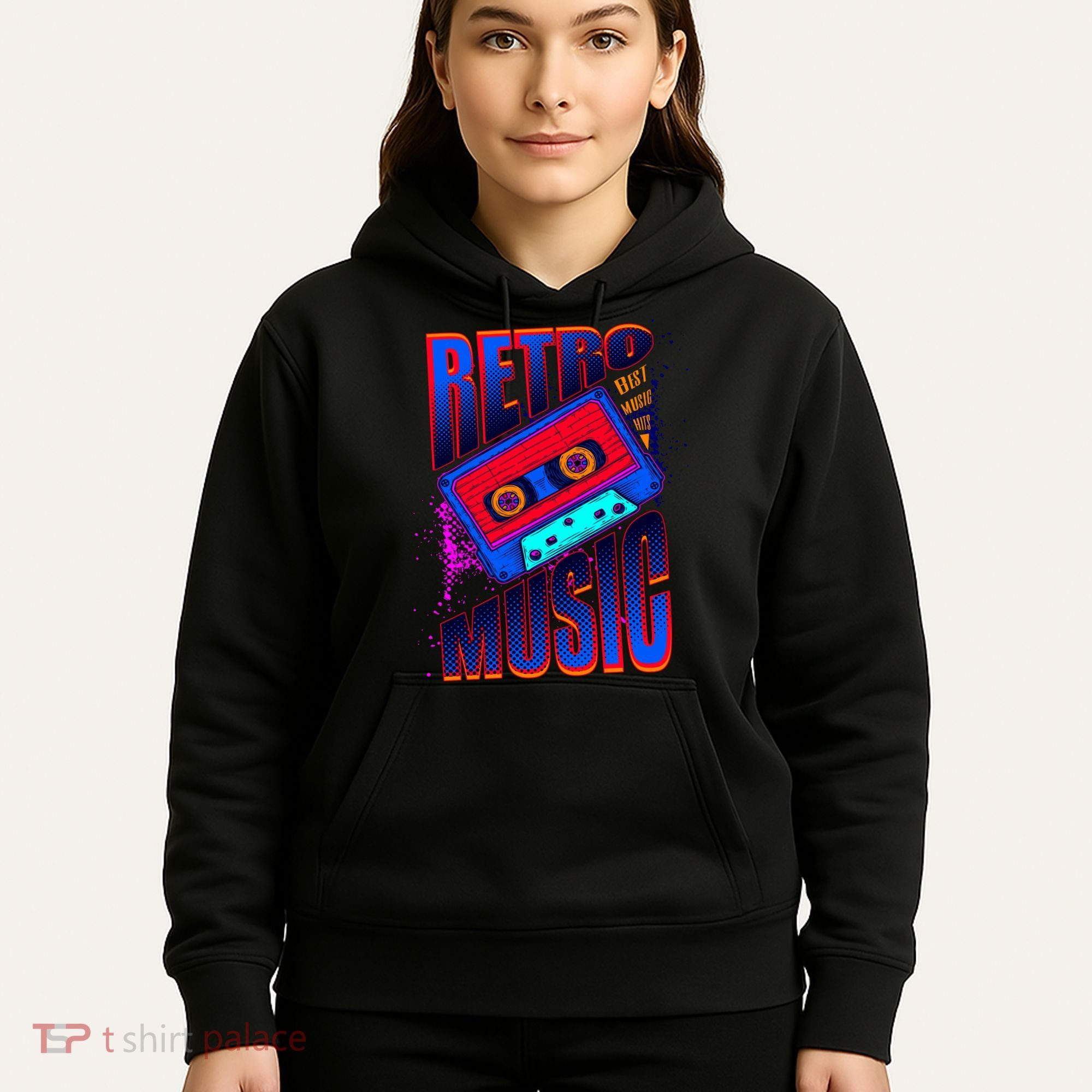 Retro Music Neon Hoodie