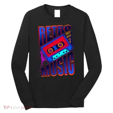 Retro Music Neon Long Sleeve Shirt