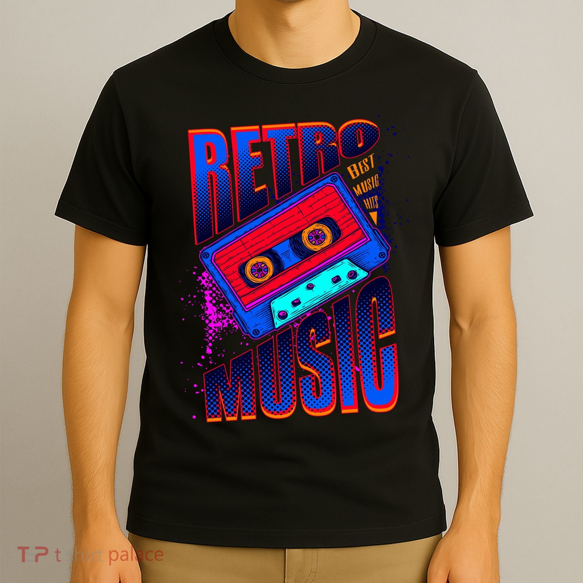 Retro Music Neon T-Shirt