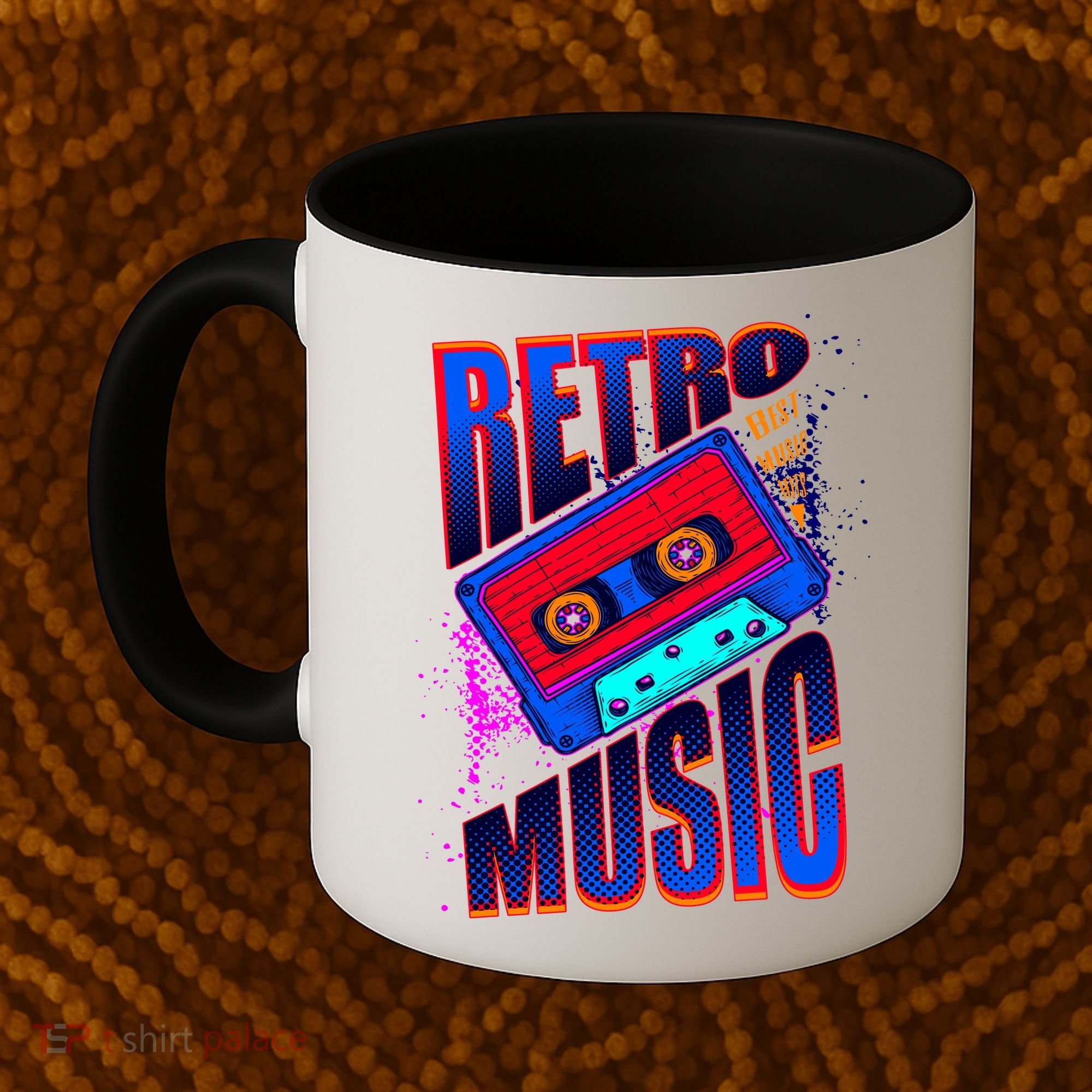 Retro Music Neon Coffee Mug