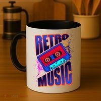 Retro Music Neon Coffee Mug thumb 4