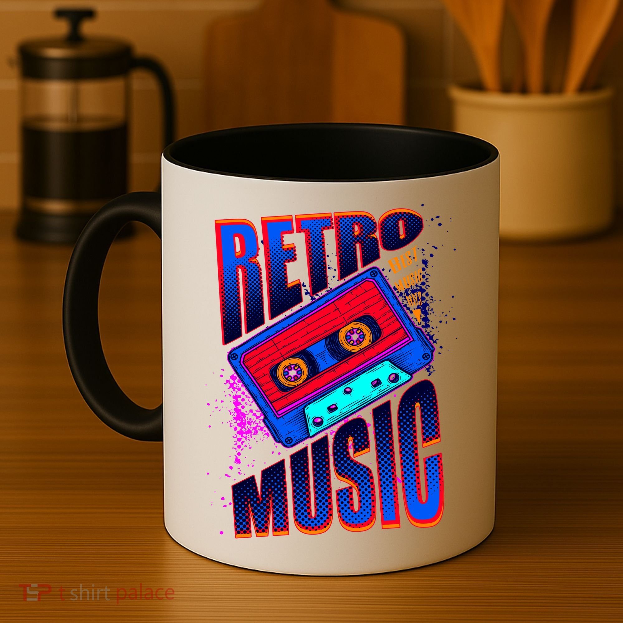Retro Music Neon Coffee Mug
