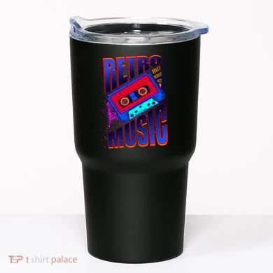 Retro Music Neon Tumbler