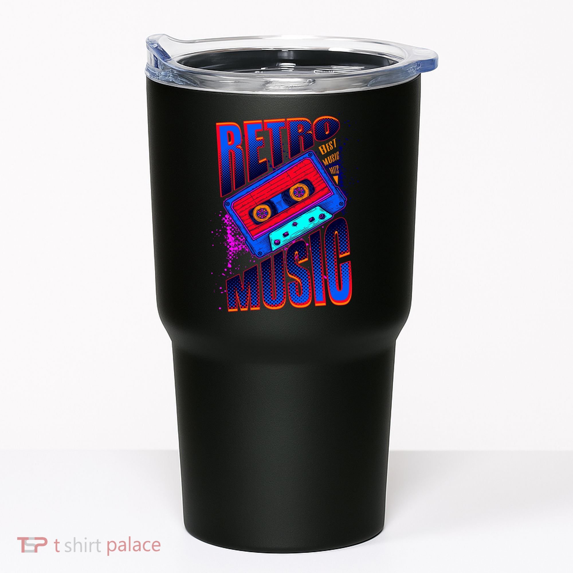 Retro Music Neon Tumbler