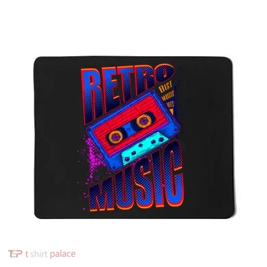 Retro Music Neon Mousepad