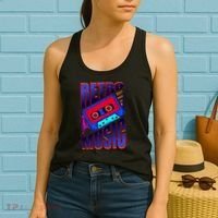 Retro Music Neon Women's Tank Top thumb 2