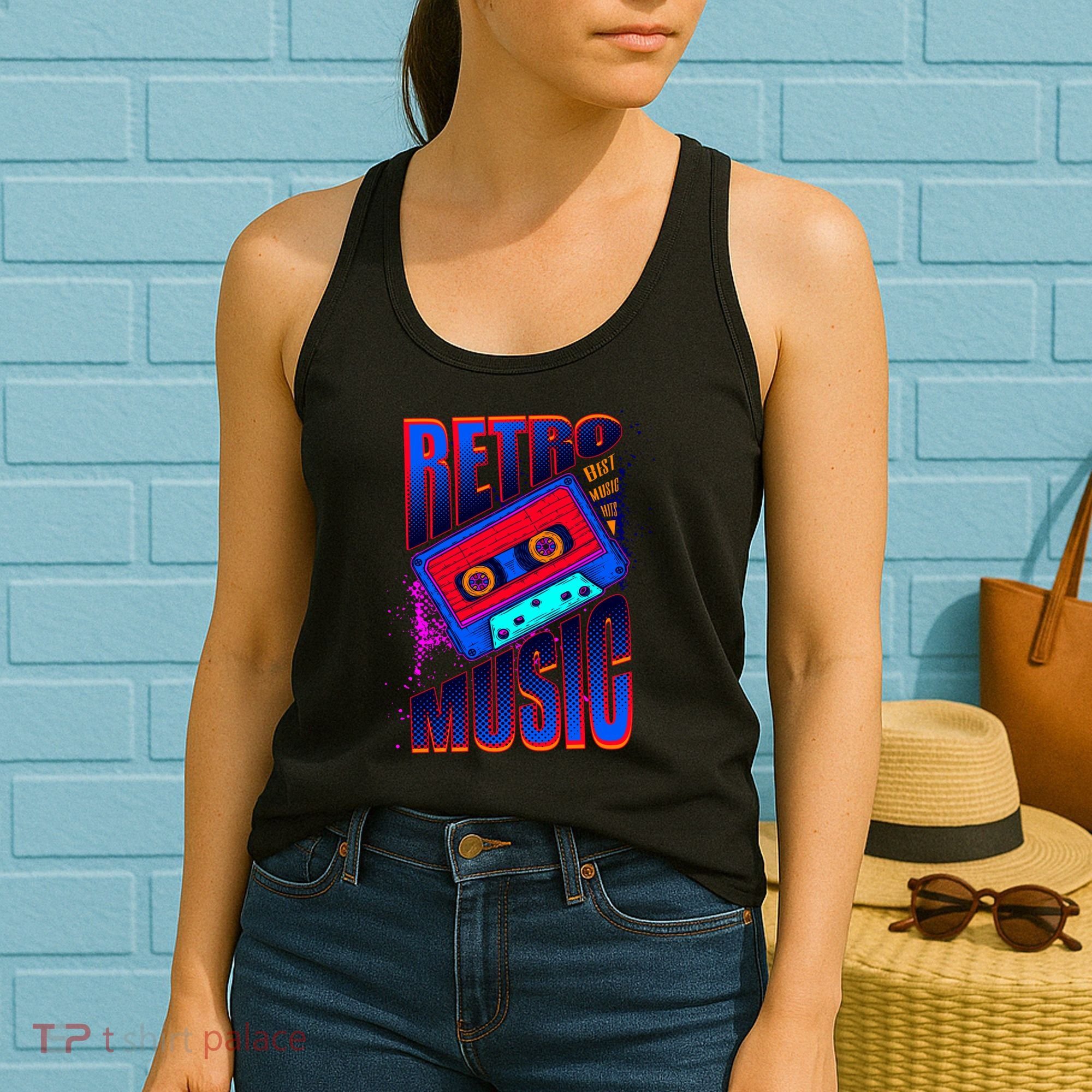 Retro Music Neon Women's Tank Top