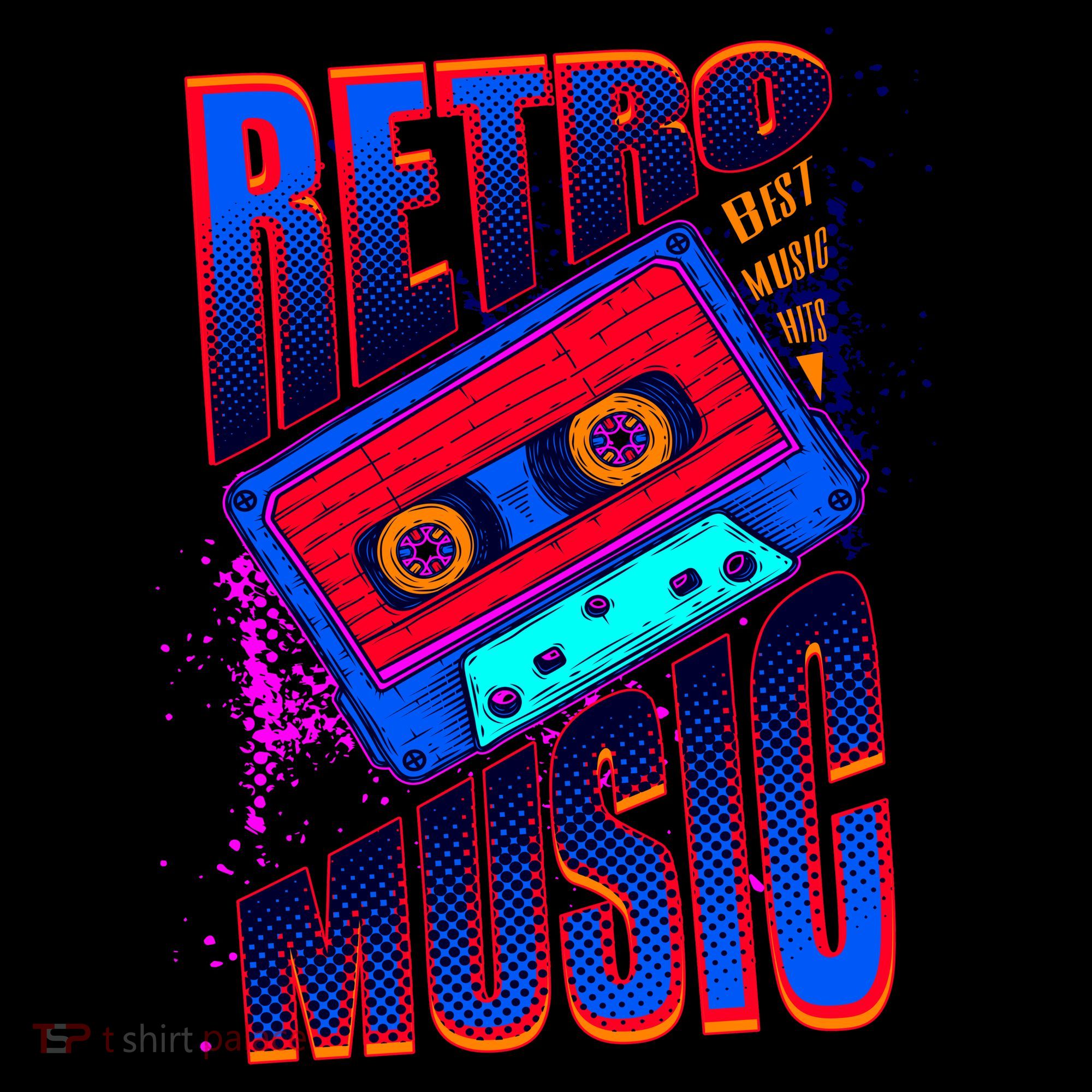 Retro Music Neon Women's Tank Top