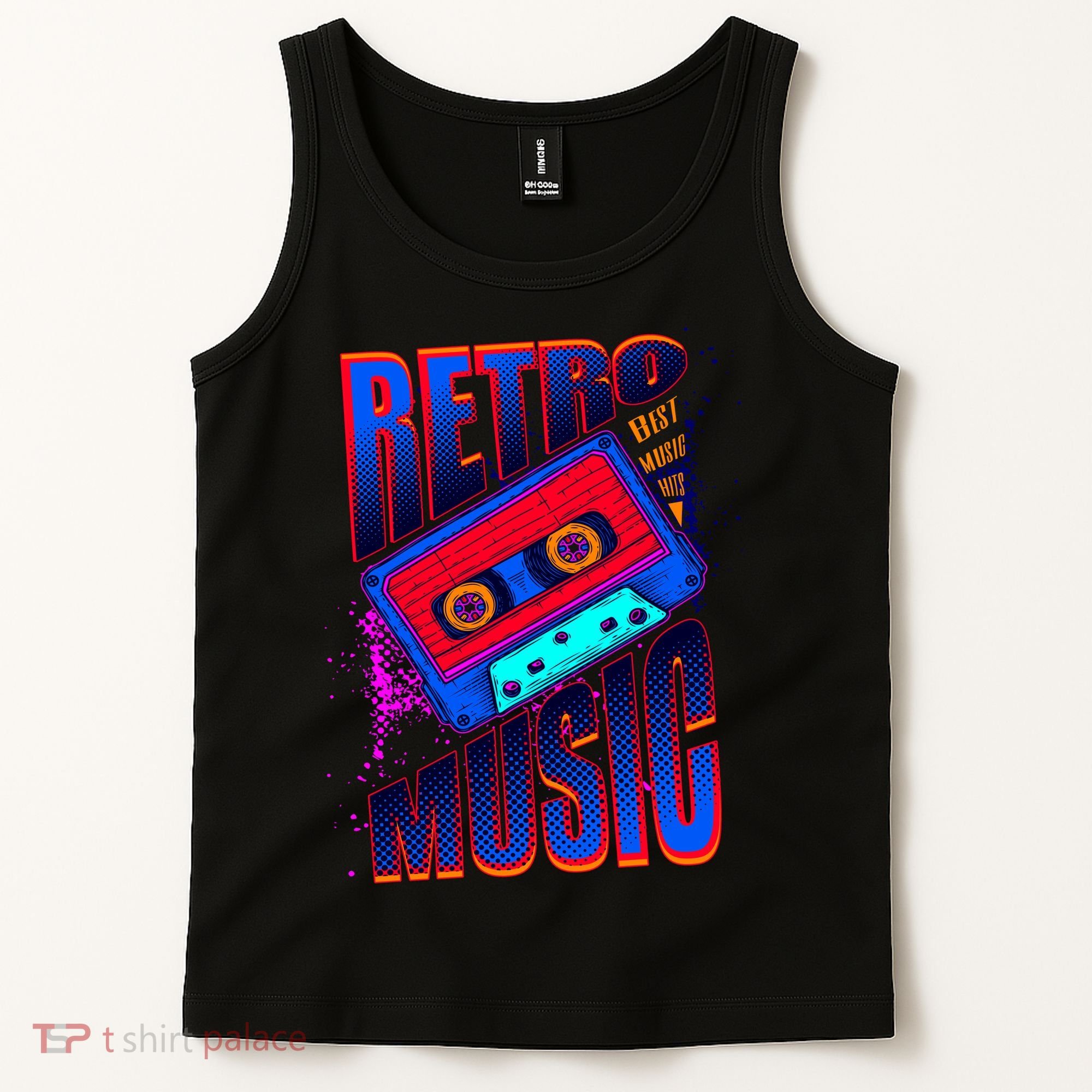 Retro Music Neon Tank Top