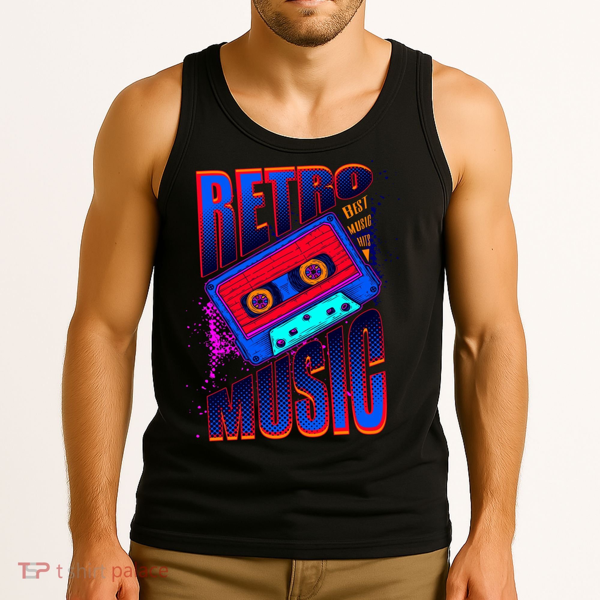 Retro Music Neon Tank Top