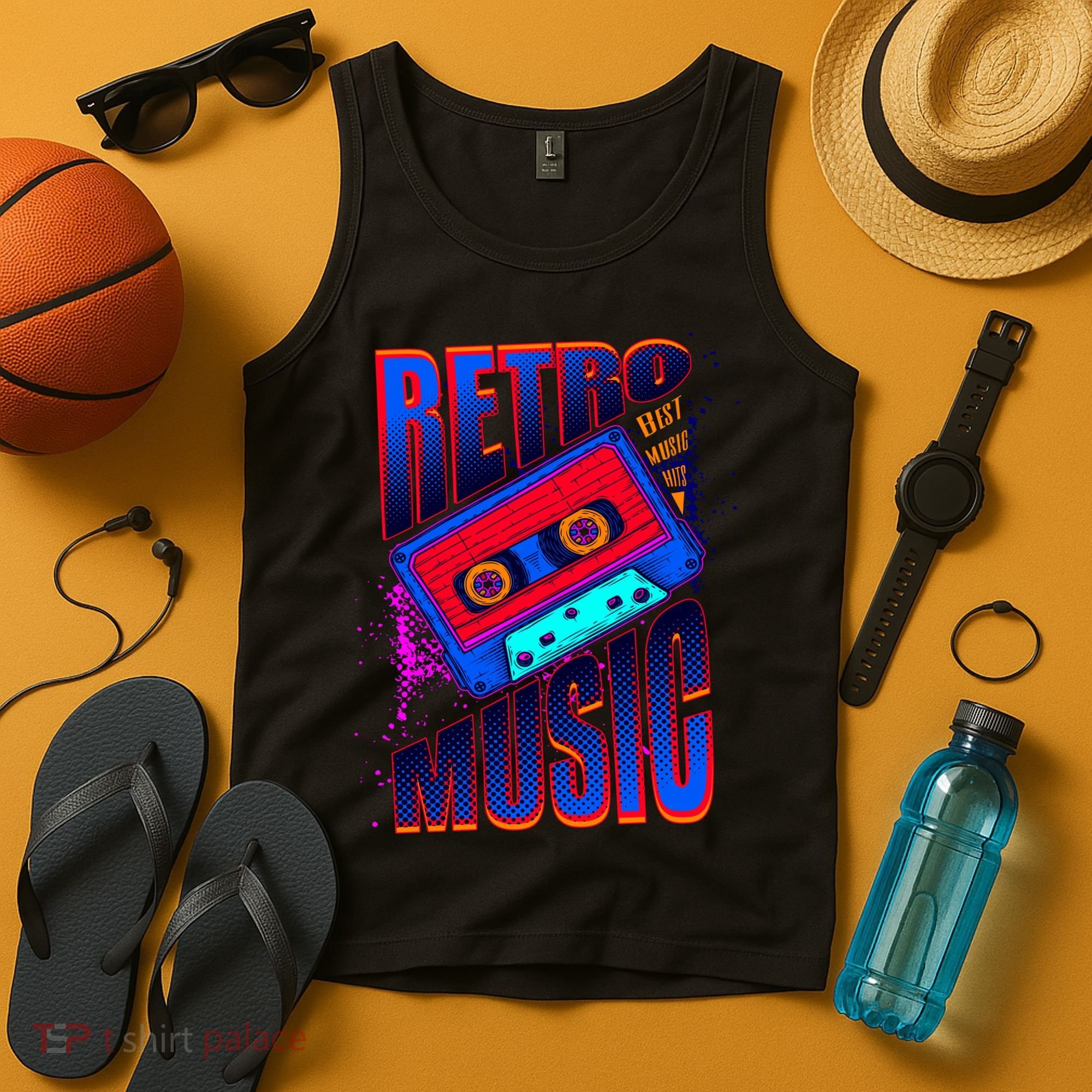 Retro Music Neon Tank Top