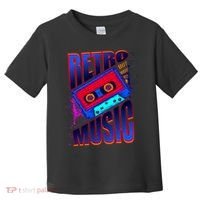 Retro Music Neon Toddler T-Shirt thumb 0