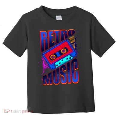 Retro Music Neon Toddler T-Shirt
