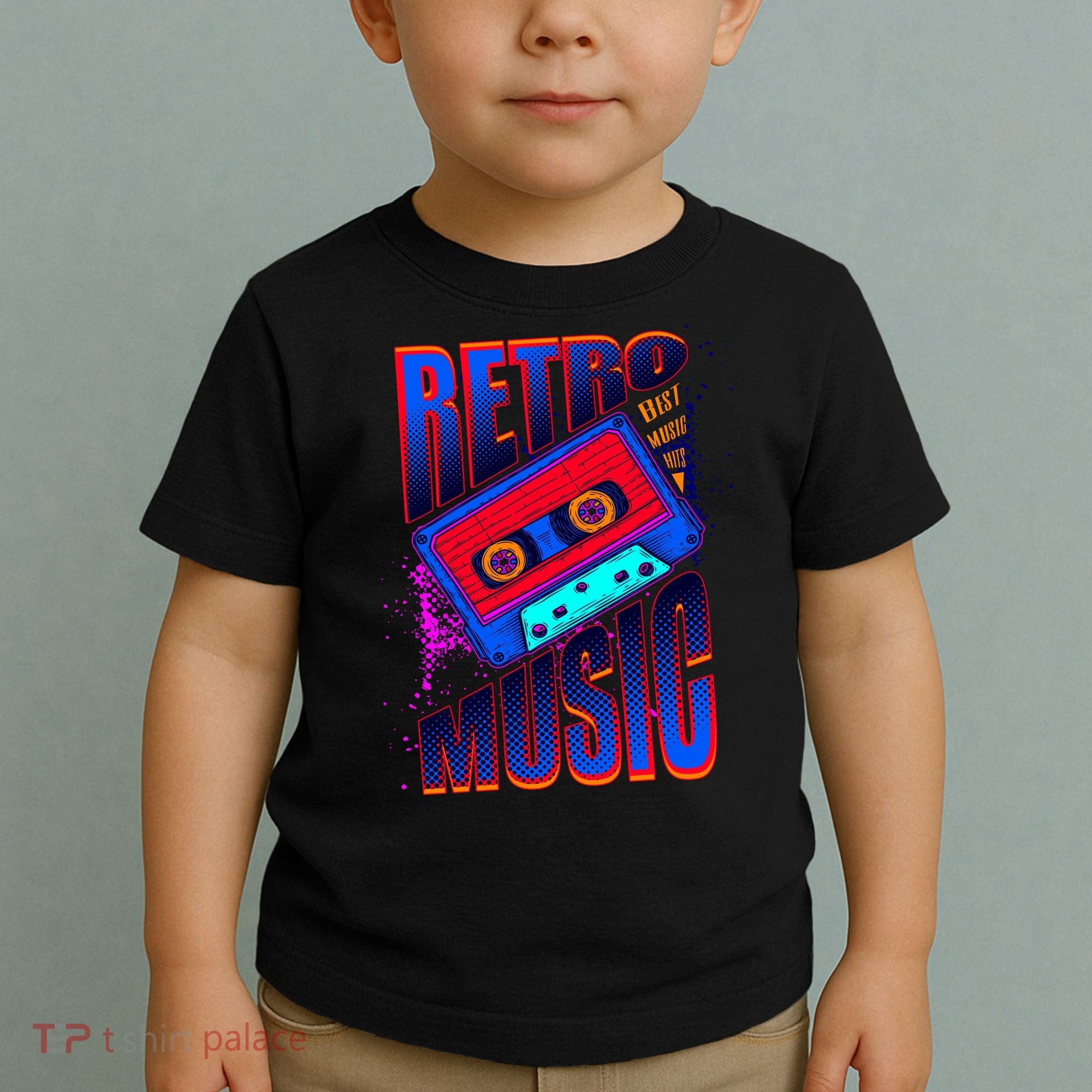 Retro Music Neon Toddler T-Shirt