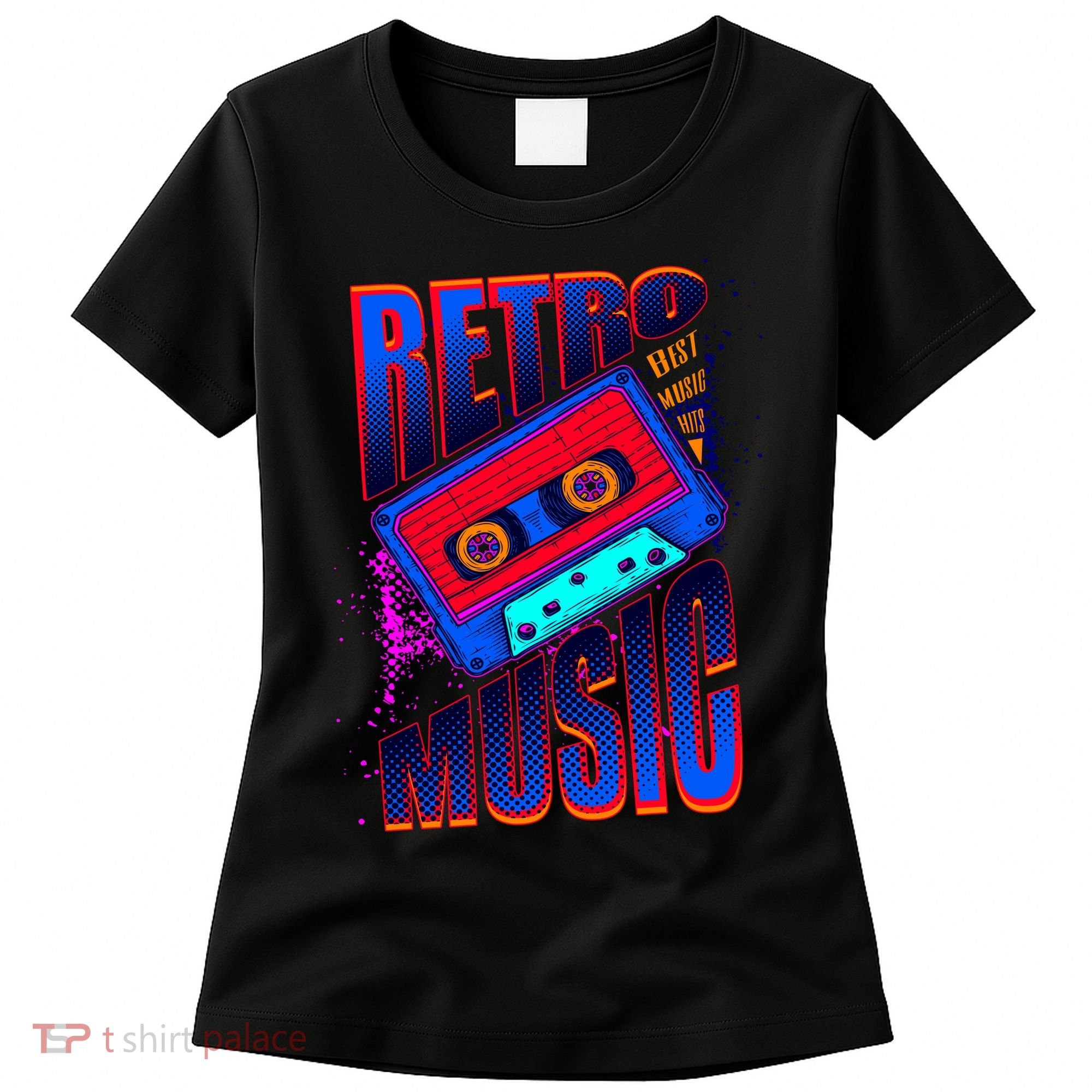 Retro Music Neon Women's T-Shirt