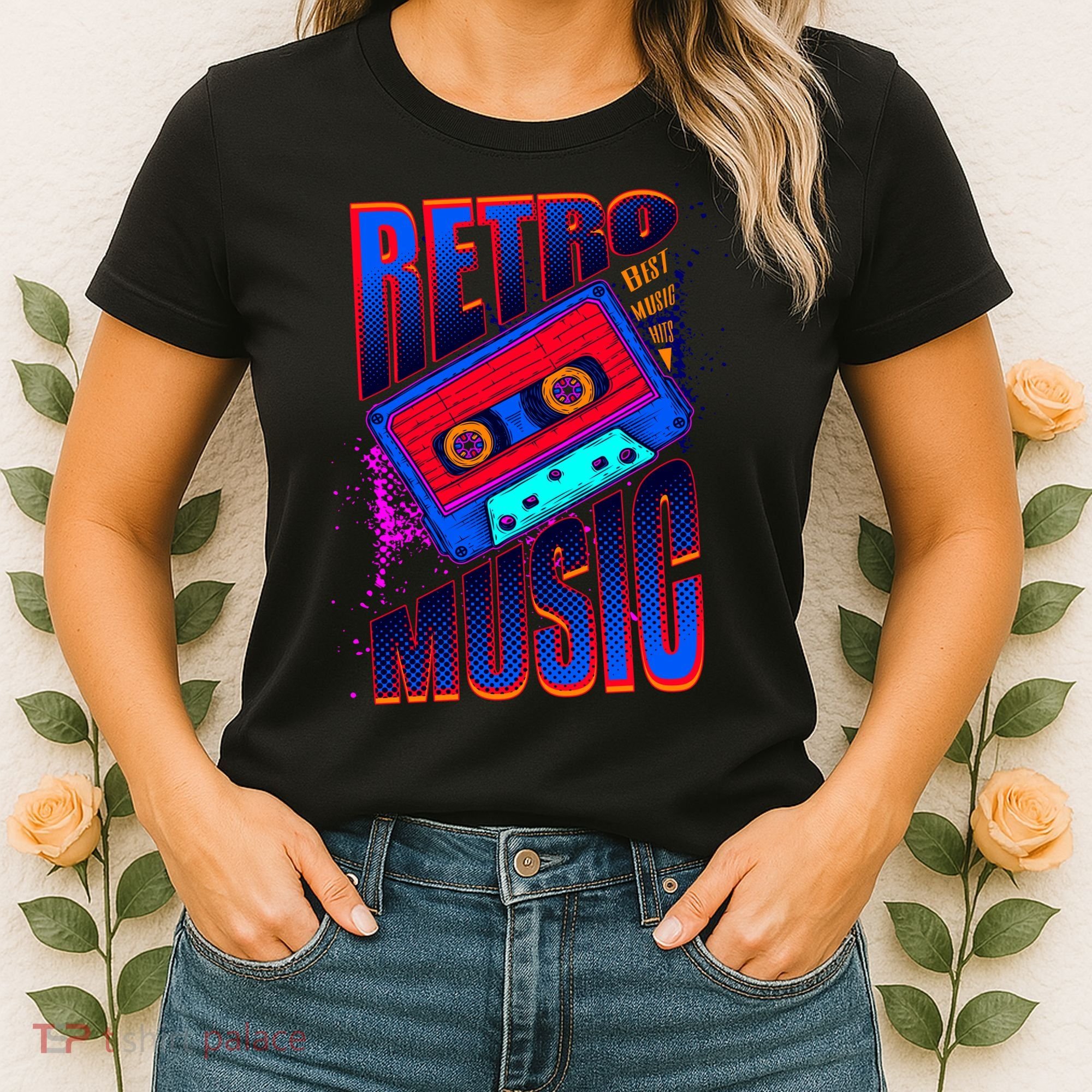 Retro Music Neon Women's T-Shirt