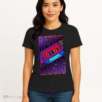 Retro Music Neon Women's T-Shirt thumb 4