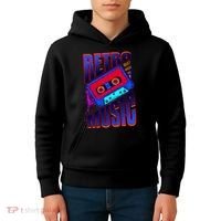 Retro Music Neon Kids Hoodie thumb 4