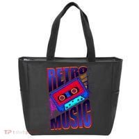 Retro Music Neon Tote Bag thumb 0