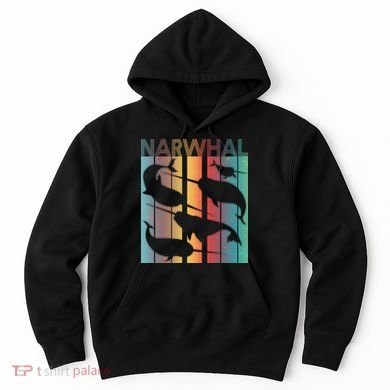 Retro Narwhal Hoodie