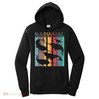 Retro Narwhal Women's Hoodie