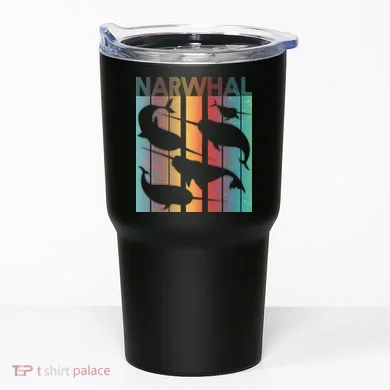 Retro Narwhal Tumbler