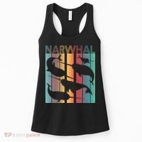Retro Narwhal Women's Tank Top thumb 0