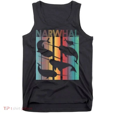 Retro Narwhal Tank Top
