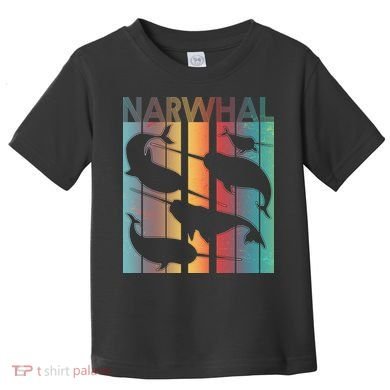 Retro Narwhal Toddler T-Shirt