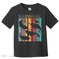 Retro Narwhal Toddler T-Shirt thumb 0