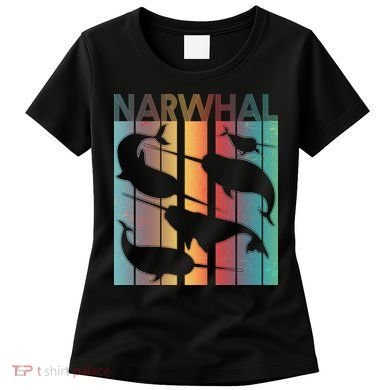 Retro Narwhal Women's T-Shirt