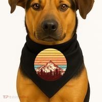 Retro Nature Mountains USA-Made Doggie Bandana thumb 1