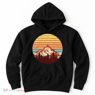 Retro Nature Mountains Hoodie
