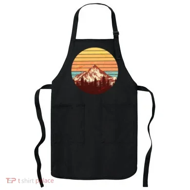 Retro Nature Mountains Apron
