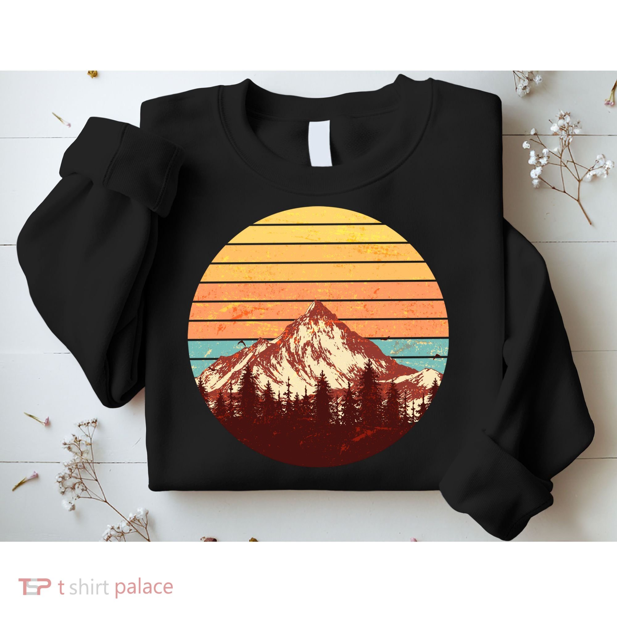 Retro Nature Mountains Sweatshirt