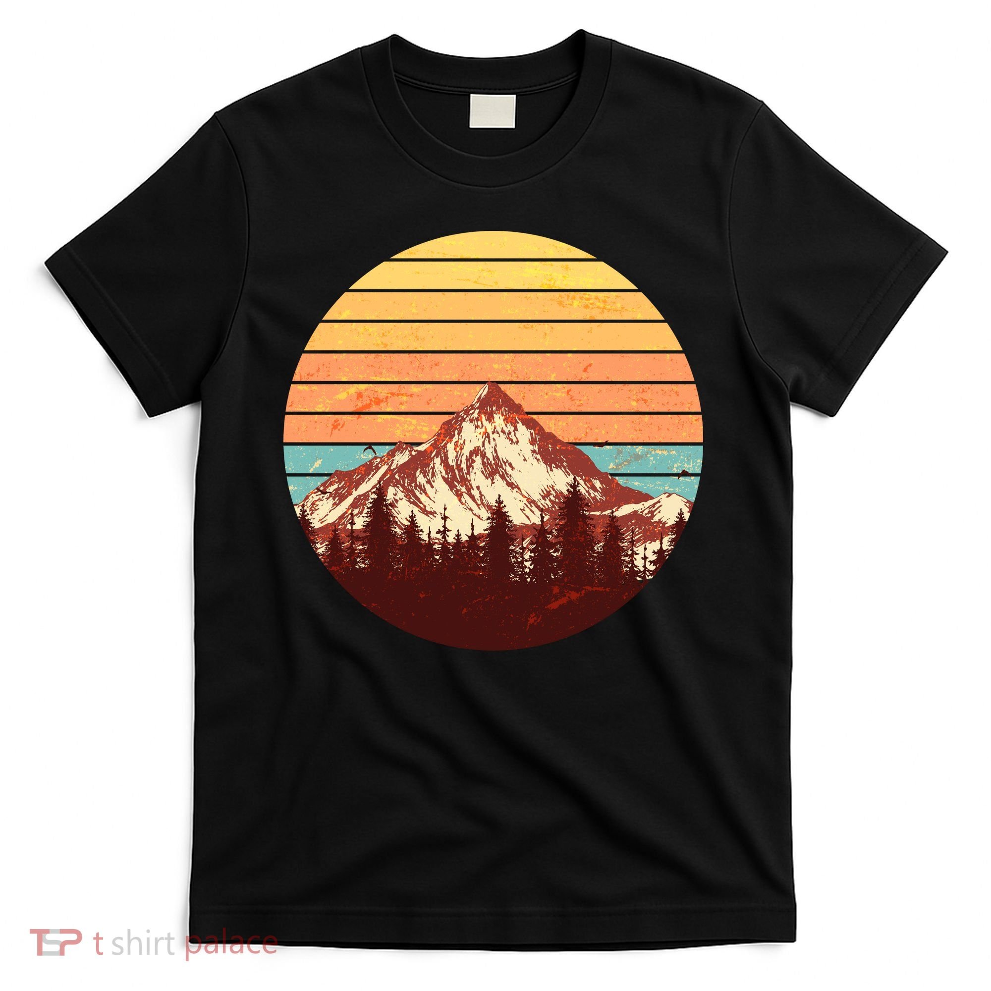 Retro Nature Mountains T-Shirt