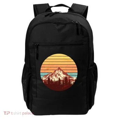 Retro Nature Mountains Backpack
