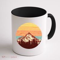 Retro Nature Mountains Coffee Mug thumb 1