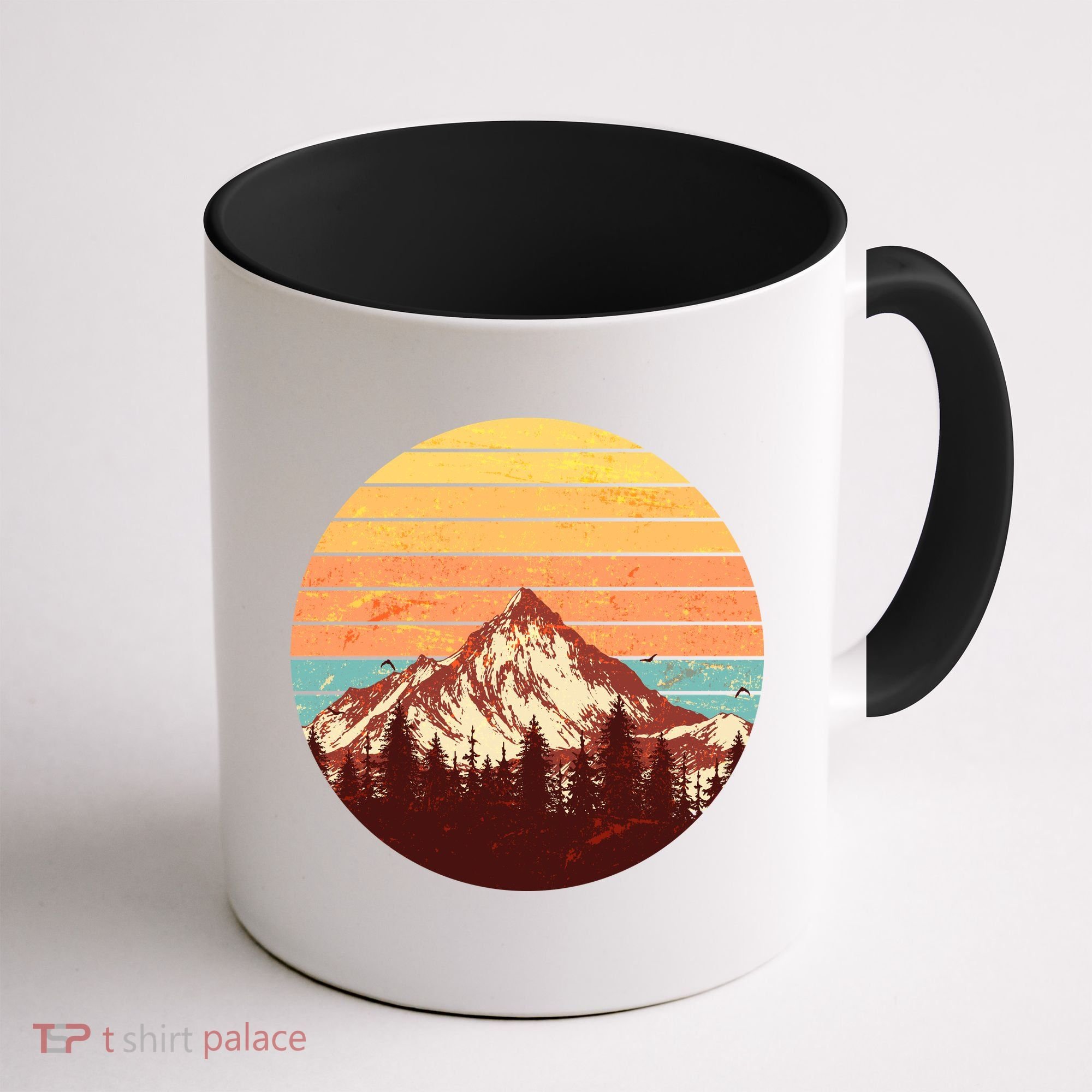Retro Nature Mountains Coffee Mug