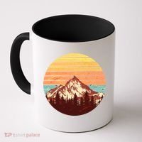 Retro Nature Mountains Coffee Mug thumb 0