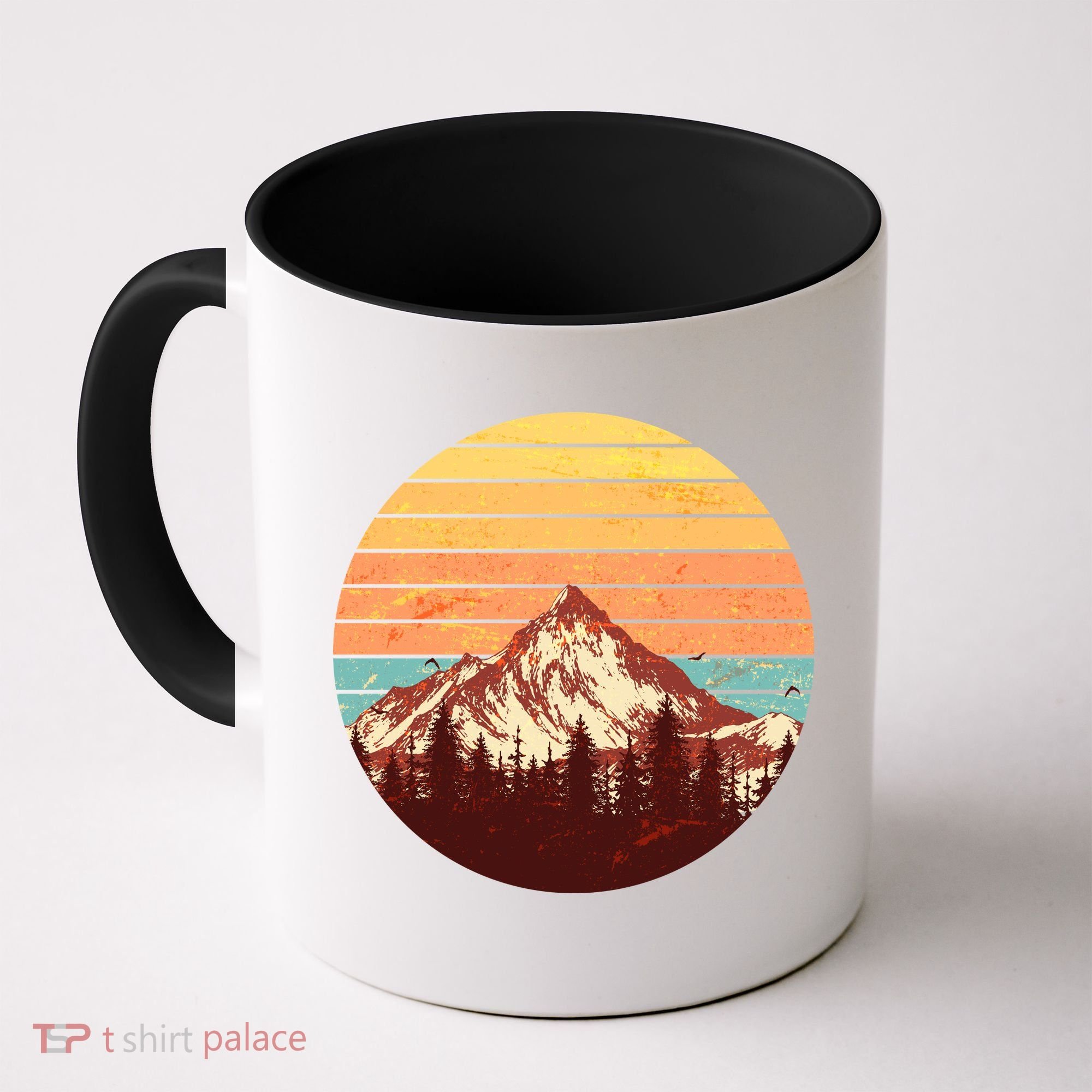 Retro Nature Mountains Coffee Mug