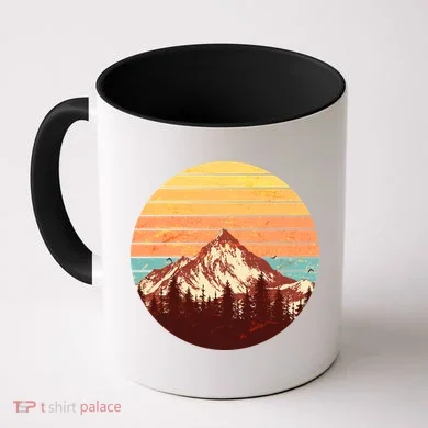 Retro Nature Mountains Coffee Mug