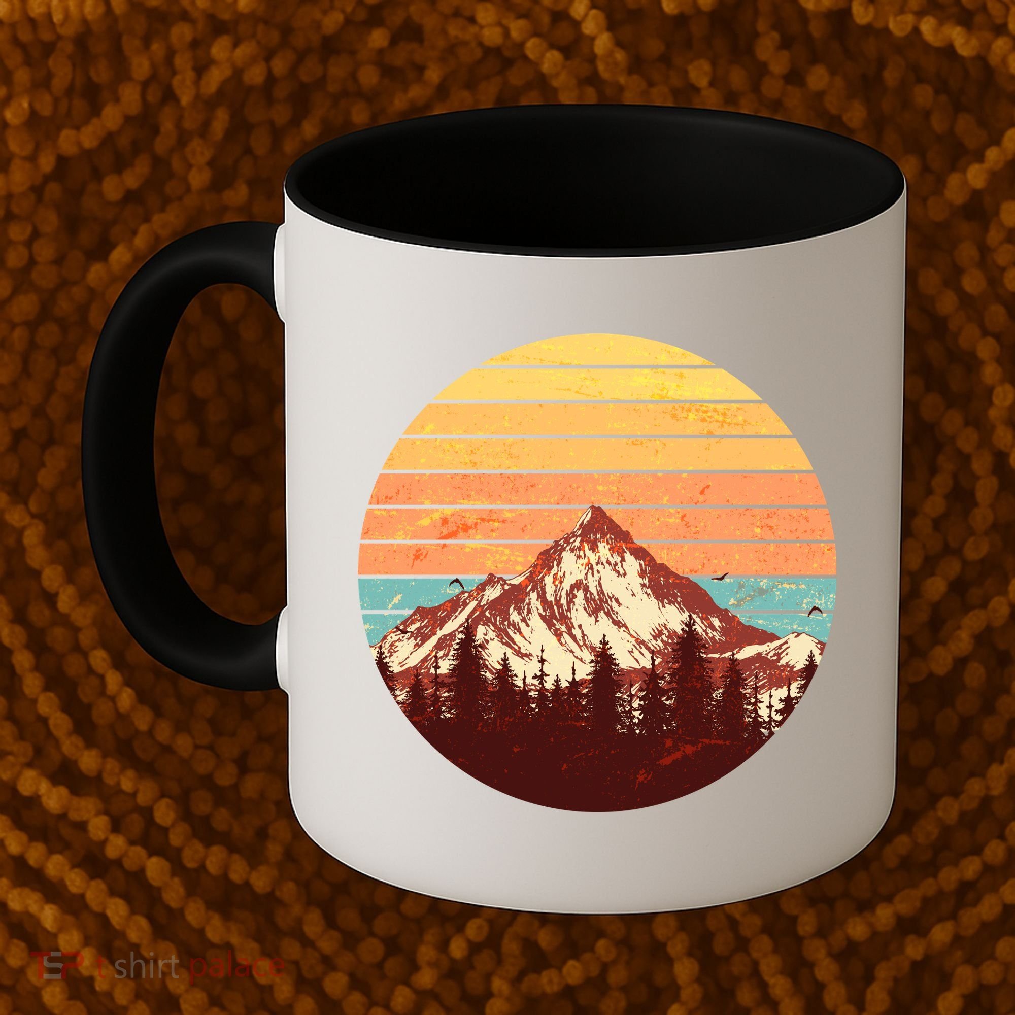 Retro Nature Mountains Coffee Mug