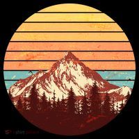 Retro Nature Mountains Coaster thumb 2
