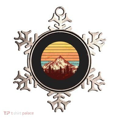 Retro Nature Mountains Ornament