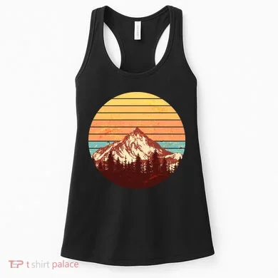 Retro Nature Mountains Women's Tank Top